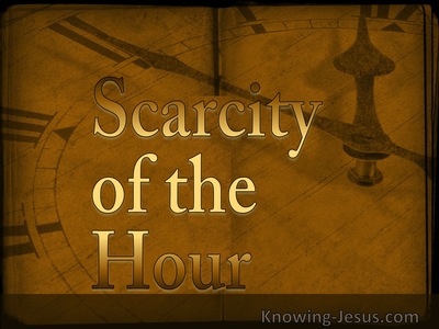 Scarcity of the Hour (devotional)10-22 (brown)